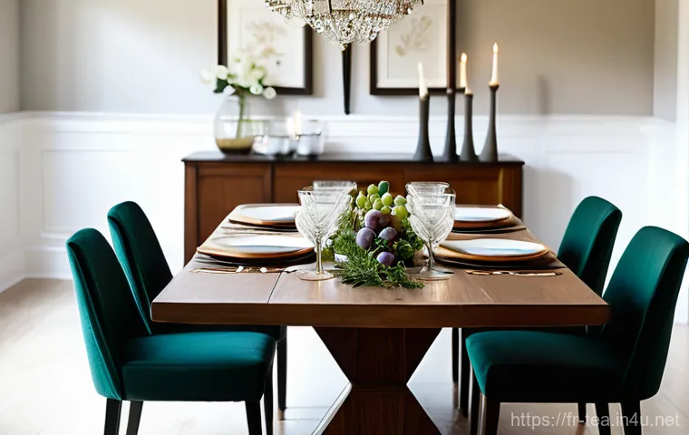 다과상 차림법 - Prompt 1: The Warm and Inviting French Dining Ambiance**