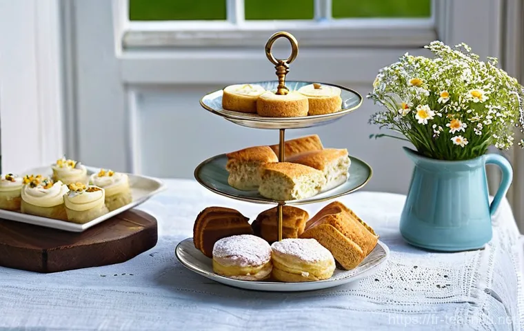 영국 애프터눈티 - **Prompt 1: Classic Parisian Afternoon Tea Elegance**
    "A refined and elegant afternoon tea scene...